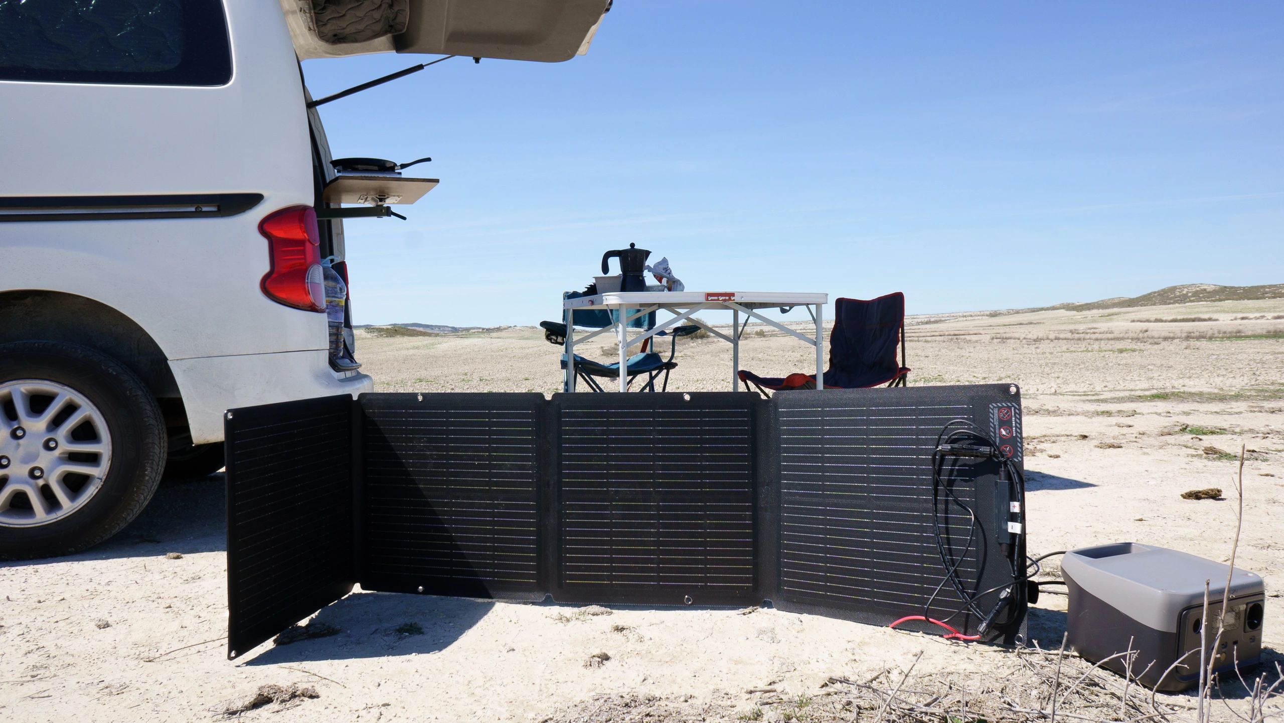Portable solar panels supporting off-grid energy independence
