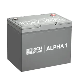 Alpha 1 12v 100ah lifepo4 lithium battery with built in bluetooth and heating sensors