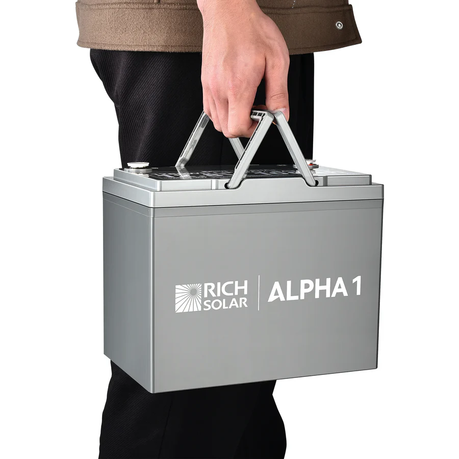 ALPHA 1 | 12V 100Ah LiFePO4 Battery | Powerful 12V Lithium Battery for RVs, Trailers, Vans, Boats, Off-Grid | 5,000 Lifetime Cycles | Bluetooth and Internal Heat Technology - Image 3
