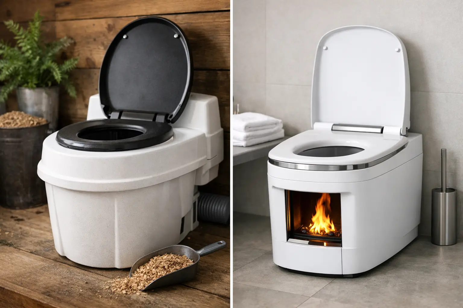 Composting Toilet vs Incinerating Toilet