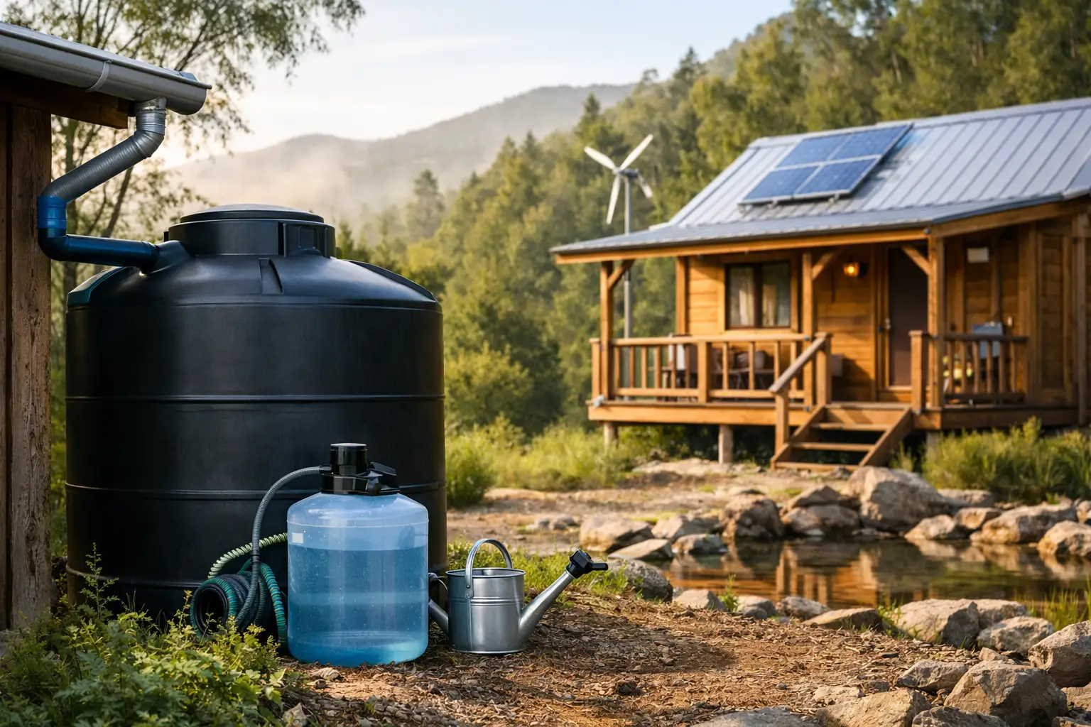 Water Storage for Off Grid Cabin Setups